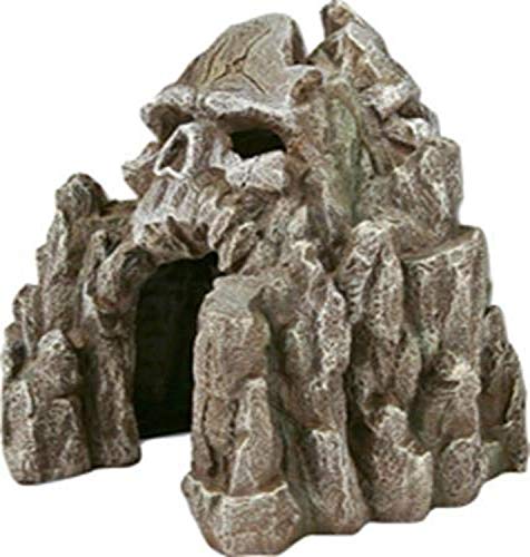 アクアリウム 水槽 置物 Exotic Environments Skull Mountain Aquarium Ornament, Small, 5-1/2-Inch by 6-
