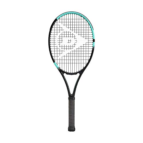 テニス ラケット 輸入 Dunlop Sports Team 260 Pre-Strung Tennis Racket, 1/4 Grip, Black/Blue