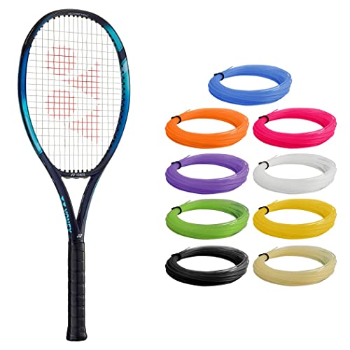 テニス ラケット 輸入 Yonex EZONE 100 Sky Blue Tennis Racquet (7th Gen) - (4 1/8 Grip) Strung with Bl
