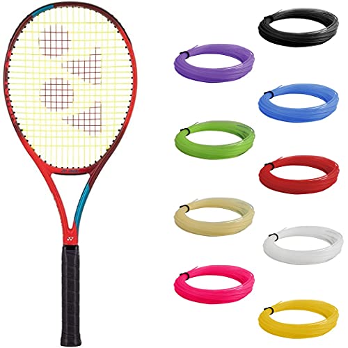 テニス ラケット 輸入 Yonex VCORE 100+ 6th Gen Tango Red Tennis Racquet (4 1/8 Grip) Strung with Red