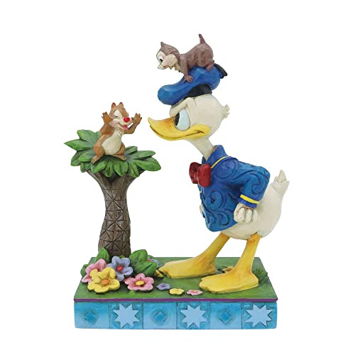 エネスコ Enesco 置物 インテリア Enesco Disney Traditions by Jim Shore Donald Duck with Chip and Dal