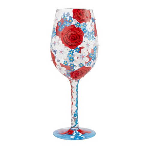 エネスコ Enesco 置物 インテリア Enesco Designs by Lolita Red, White and Bloomed Floral Hand-Painted