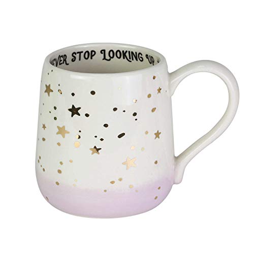 エネスコ Enesco 置物 インテリア Enesco Our Name is Mud Gold Stars Never Stop Looking Up Coffee Mug,