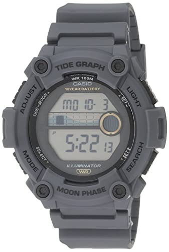 腕時計 カシオ メンズ Casio Tide Graph Moon Phase Men's Sports Watch w/Illuminator (Model WS-1300H-8AV
