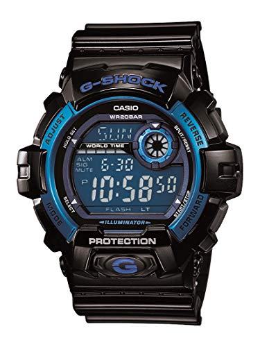 腕時計 カシオ メンズ Casio Men's G8900A-1CR G-Shock Black and Blue Resin Digital Sport Watch
