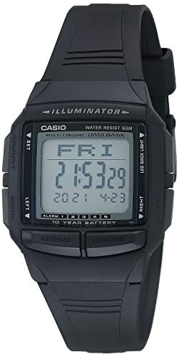 腕時計 カシオ メンズ Casio DB36-1AV 30 Page Databank Digital 5 Alarm Mode Countdown Timer Watch