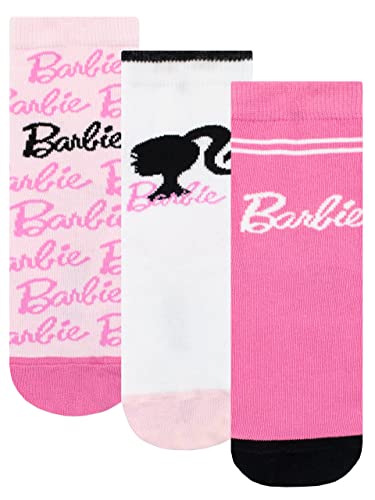 バービー バービー人形 Barbie Girls Socks Pack of 3 Pink 10-12