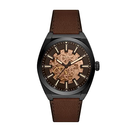 フォッシル アメリカ 日本未発売 Fossil Automatic Watch ME3207, Brown, strip