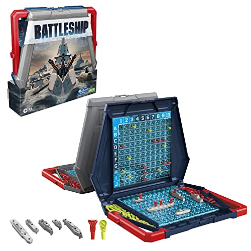ボードゲーム 英語 アメリカ Battleship Classic Board Game, Strategy Game for Kids Ages 7 and Up, Fu