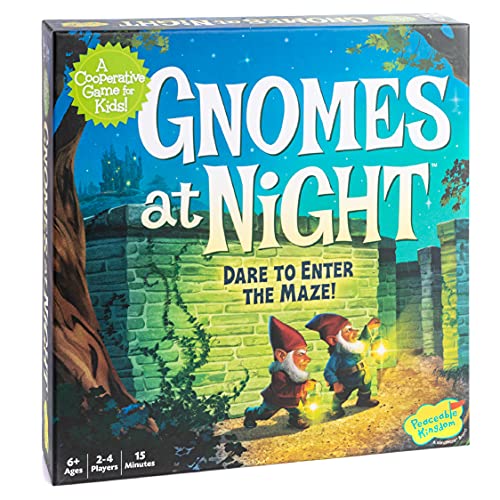 ボードゲーム 英語 アメリカ Peaceable Kingdom Gnomes at Night A Cooperative Maze Game for 2 to 4 Ki