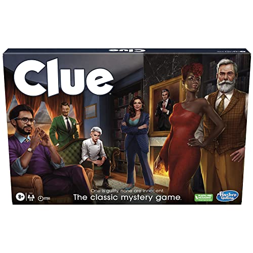 ボードゲーム 英語 アメリカ Hasbro Gaming Clue Board Game for Kids Ages 8 and Up, Reimagined Clue G