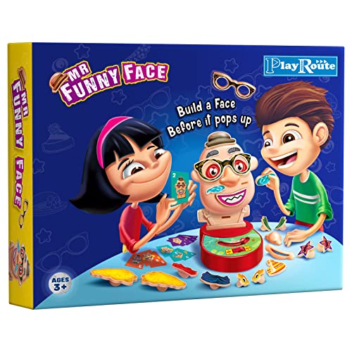 ボードゲーム 英語 アメリカ PlayRoute Funny Face Pop Up Game Fun Board Game for Kids Ages 4-6-8 a
