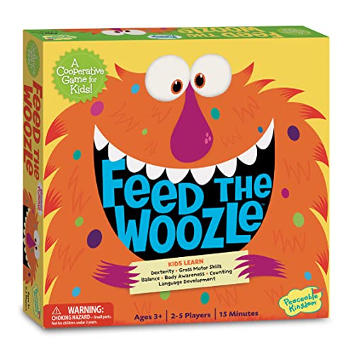 ボードゲーム 英語 アメリカ Peaceable Kingdom Feed The Woozle Cooperative Game for 2 to 5 Kids Ages