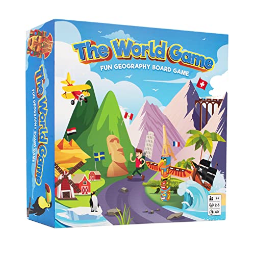 ボードゲーム 英語 アメリカ The World Game - Fun Geography Board Game - Educational Game for Kids &