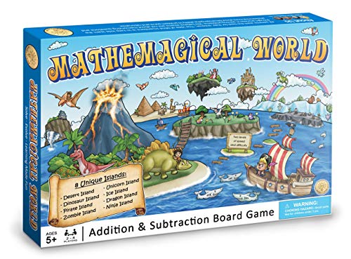 ボードゲーム 英語 アメリカ Mathemagical World - Addition & Subtraction Math Board Game for Kids, 4