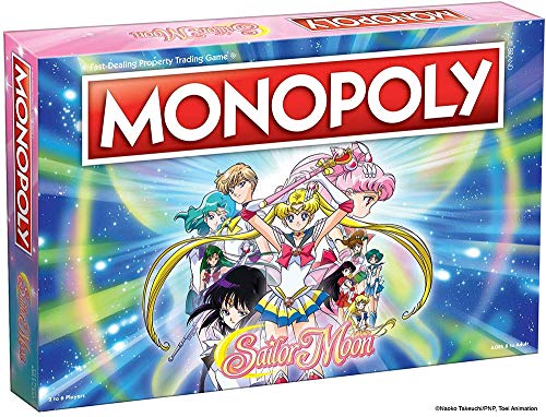ボードゲーム 英語 アメリカ Monopoly Sailor Moon Board Game Based on The Popular Anime TV Show 