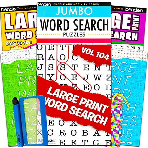 ボードゲーム 英語 アメリカ Large Print Word Search Books for Adults Super Set - 6 Jumbo Word Find