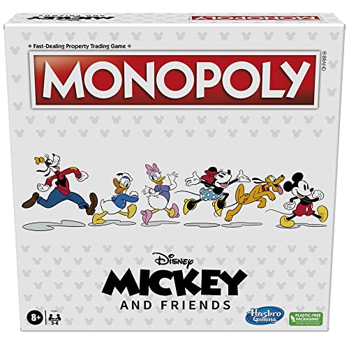 ボードゲーム 英語 アメリカ Hasbro Gaming Monopoly: Disney Mickey and Friends Edition Board Game, A