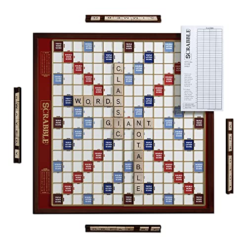 ボードゲーム 英語 アメリカ WS Game Company Scrabble Giant Deluxe Edition with Rotating Wooden Boar