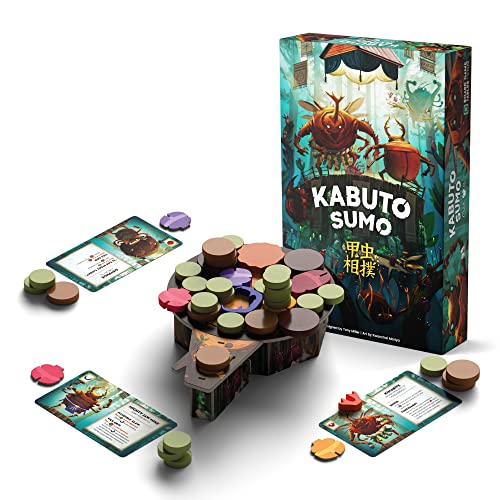 ボードゲーム 英語 アメリカ Kabuto Sumo: Bug Wrestling - Board Game - Dexterity Game - 2 to 4 Playe
