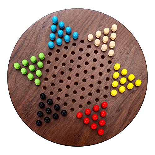 ボードゲーム 英語 アメリカ STERLING Games Wooden Chinese Checkers 11.5 Inch Family Board Game for