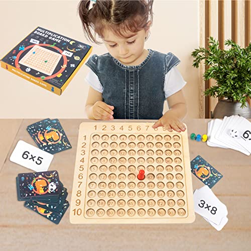 ボードゲーム 英語 アメリカ Wooden Math Multiplication Board Children Counting Toy Educational Mult