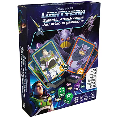 ボードゲーム 英語 アメリカ Disney Pixar Lightyear, Galactic Attack Card Dice Game Buzz Lightyear E