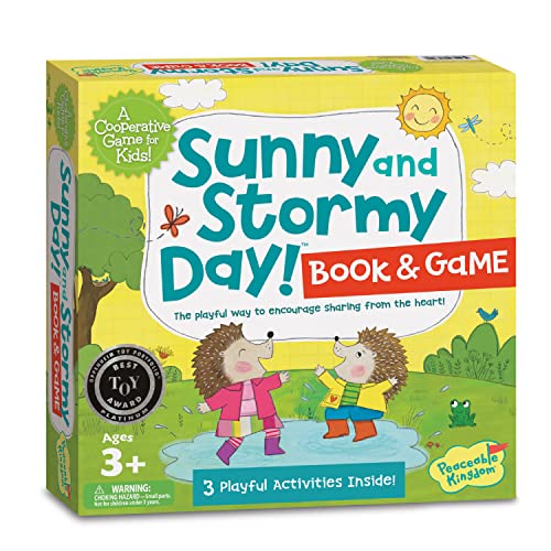 ボードゲーム 英語 アメリカ Peaceable Kingdom Sunny and Stormy Day A Cooperative Sharing Game for K