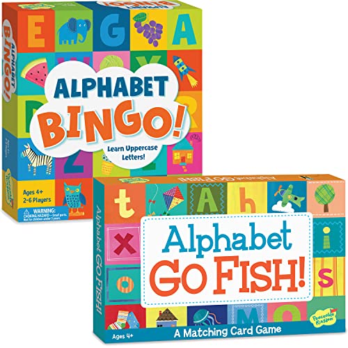 ボードゲーム 英語 アメリカ Peaceable Kingdom Alphabet Bingo and Alphabet Go Fish Educational Games