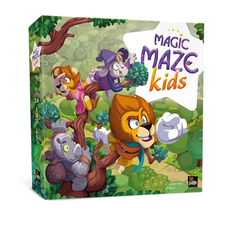 ボードゲーム 英語 アメリカ Sit Down! Magic Maze Kids - Co-operative Real-Time Gameplay, Move Acros