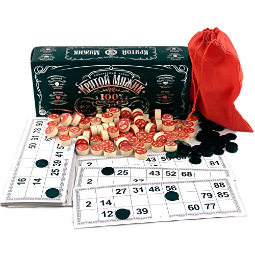 ボードゲーム 英語 アメリカ Russian Lotto Bingo Game Set - Souvenirs Board Games for Family - Tambo