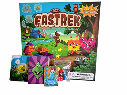 ボードゲーム 英語 アメリカ Fastrek - Trek to Campsite Cooperative Board Game 2-4 Player Strate