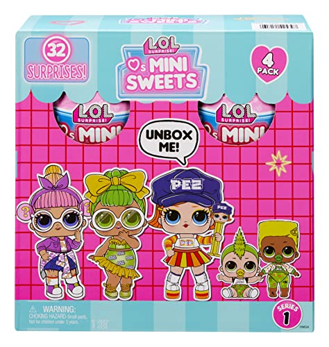 エルオーエルサプライズ 人形 ドール L.O.L. Surprise! Loves Mini Sweets Collectible Dolls 4-Pack