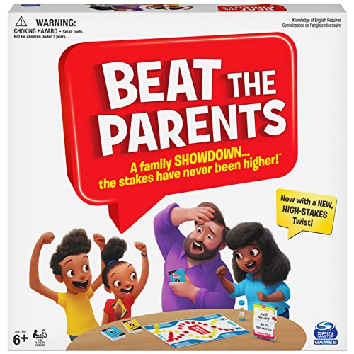 ボードゲーム 英語 アメリカ SPIN MASTER GAMES Beat The Parents Classic Family Trivia Game, Kids vs