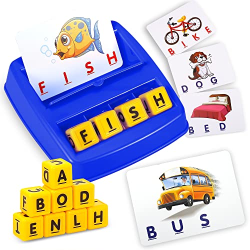 ボードゲーム 英語 アメリカ Fenikso Matching Letter Game, Alphabet Spelling & Reading Words, Object