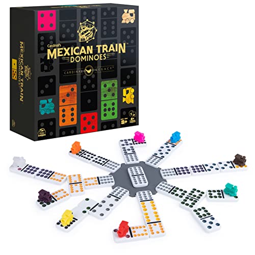 ボードゲーム 英語 アメリカ Spin Master Games Legacy Deluxe Mexican Train Dominoes, Classic Origina