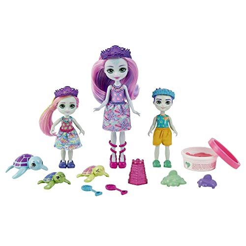 エンチャンティマルズ 人形 ドール Mattel Enchantimals Family Toy Set, Tinsley Turtle Doll (6-in)