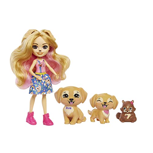エンチャンティマルズ 人形 ドール Enchantimals Family Toy Set, Gerika Golden Retriever Doll (6-i