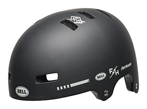 ヘルメット 自転車 サイクリング BELL Local Adult BMX Bike Helmet - Fasthouse Matte Black/White (2