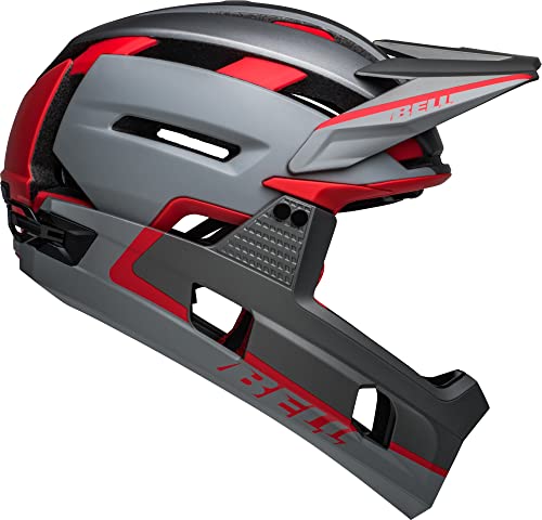 ヘルメット 自転車 サイクリング Bell Super Air R MIPS Adult Mountain Bike Helmet - Matte Gray/Red