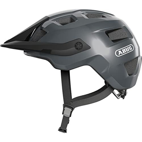 ヘルメット 自転車 サイクリング ABUS MoTrip Adult Mountain Bike Helmet, Concrete Grey, Size L (59