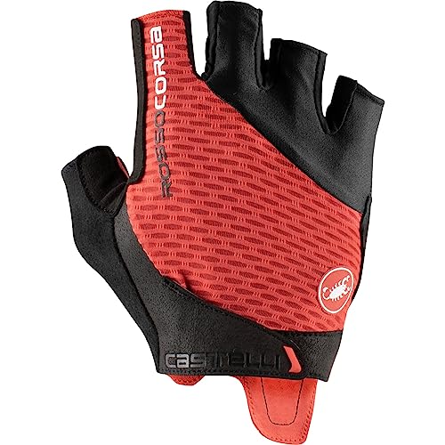 グローブ 自転車 サイクリング Castelli Men's Rosso Corsa Pro V Glove for Road and Gravel Biking l