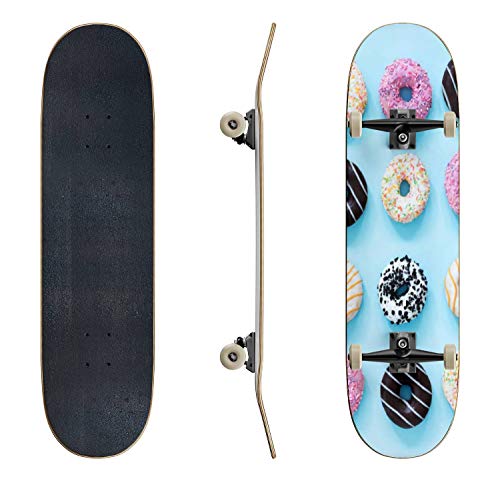 ロングスケートボード スケボー 海外モデル Skateboards Sweet and Colourful Donuts Glazed with