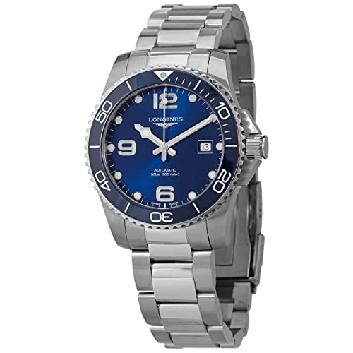 腕時計 ロンジン スイス Longines Men's HYDROCONQUEST Ceramic Blue DIAL 41MM Automatic Diving Watch L3