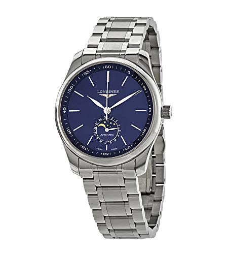 腕時計 ロンジン スイス Longines Master Automatic Moonphase Blue Dial Men's Watch L29094926