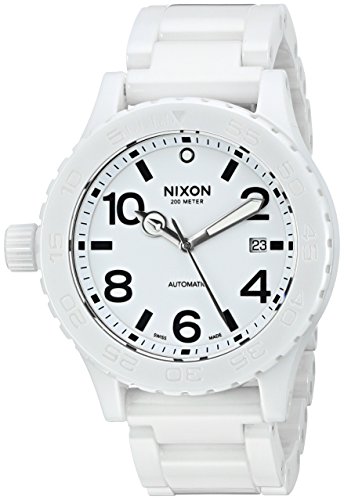 腕時計 ニクソン アメリカ Nixon Men's A148-126 Ceramic 42-20 Automatic White Dial Bracelet Watch