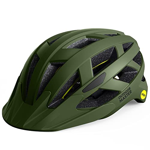 ヘルメット 自転車 サイクリング OutdoorMaster MIPS Adult Recreational Cycling Helmet - Palm Green