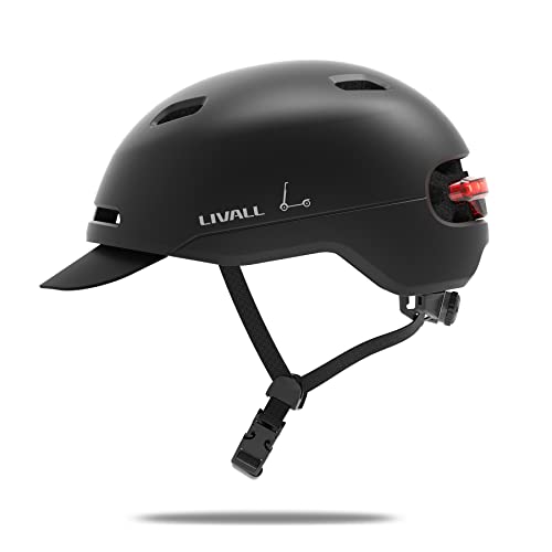 ヘルメット 自転車 サイクリング LIVALL C21 Smart Bike Helmet with LED Lights & Removable Visor, N