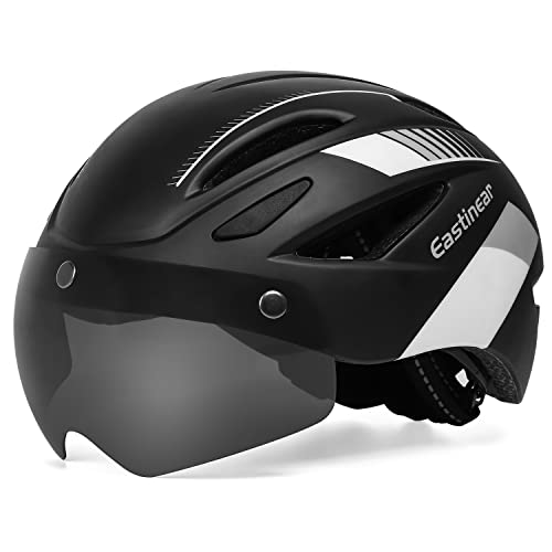ヘルメット 自転車 サイクリング EASTINEAR Adults Bike Helmet Magnetic Goggle Cycling Helmet with