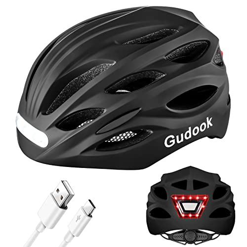 ヘルメット 自転車 サイクリング Gudook Bike Helmet Adult Helmets for Men/Women: with USB Recharge